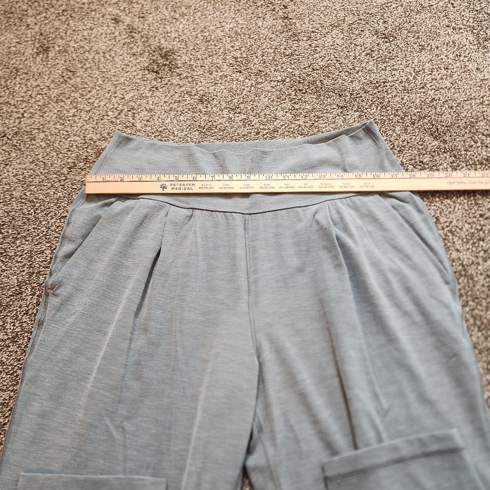 Athleta Elation Pant In Heather Green Size Large Tall - Picture 6 of 8